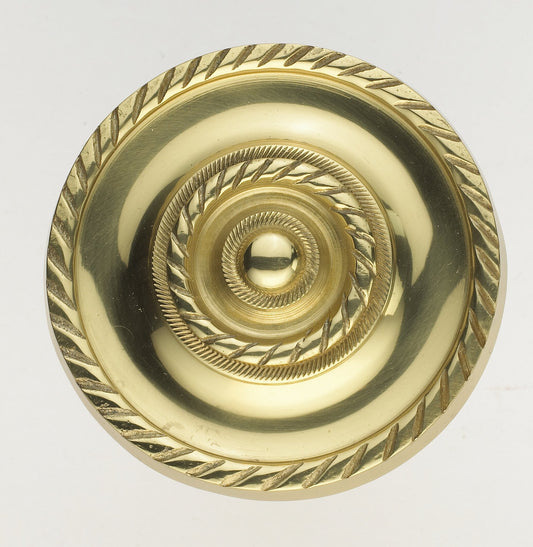 Solid Brass Georgian Holdback Rope Design Curtain Fabric Holdback