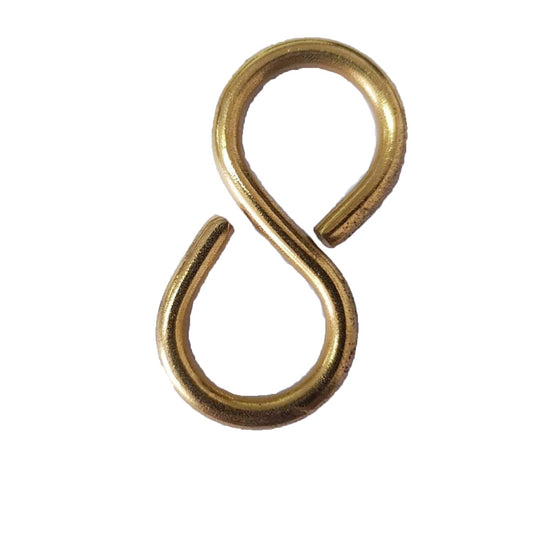 Solid Brass 1-Ess Hook, Strong And Durable Brass Solid Hook