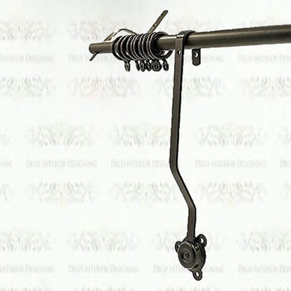 Rising Portiere Rod Black, Strong And Durable Portiere Rod (106cm)