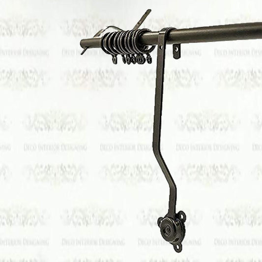 Rising Portiere Rod Black, Strong And Durable Portiere Rod (106cm)