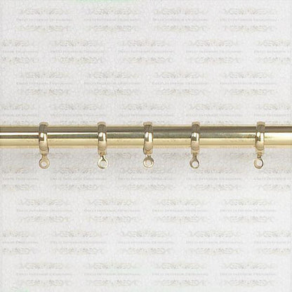 Brass Rising Portiere Rod Various Finishes With Rings